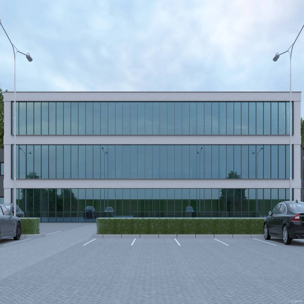 SOLARLUX® sunbelt A60 by ISOLAR offers strong solar control and balanced daylight, ensuring comfortable indoor climates and elegant façade transparency throughout the year.