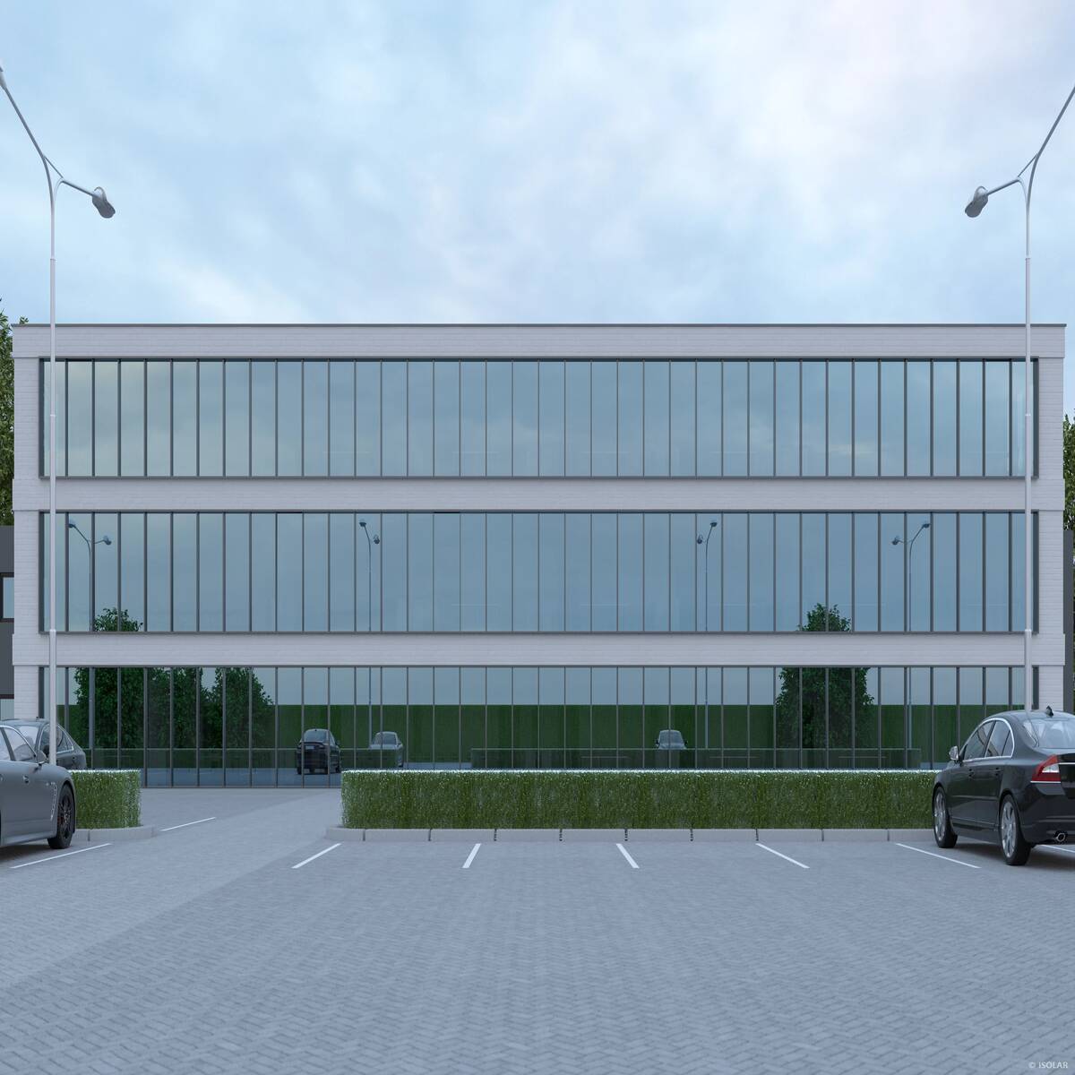 OLARLUX® sunbelt A51 by Arnold Glas provides strong solar reflection with balanced daylight and neutral color rendering, ideal for modern buildings in full sun.