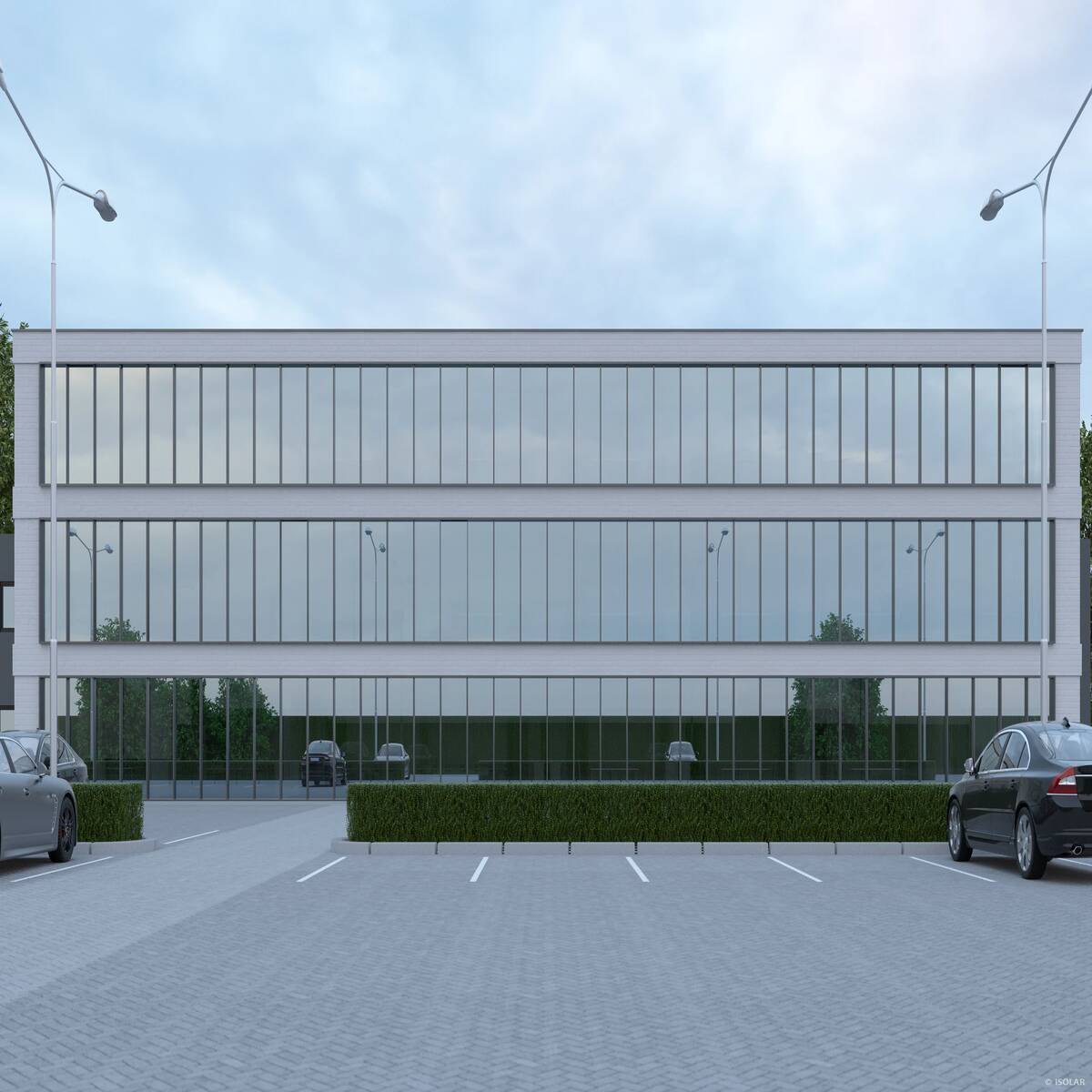 SOLARLUX® sunbelt arctis by Arnold Glas provides effective heat reflection, high transparency, and a cool, balanced light tone for contemporary buildings exposed to sunlight.