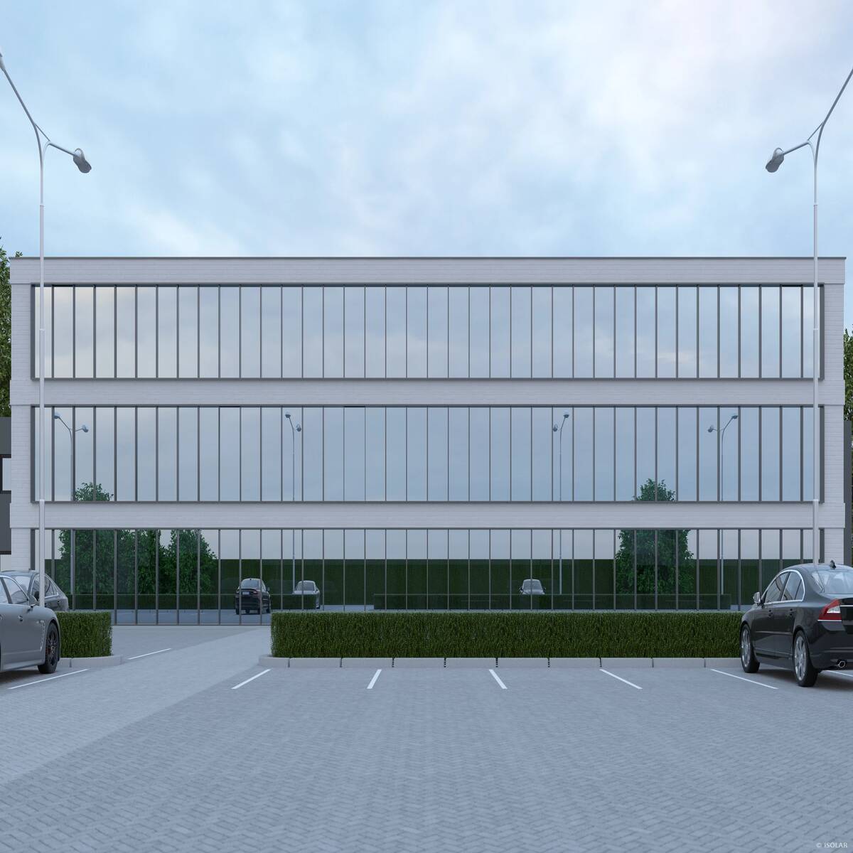 SOLARLUX® sunbelt silver by Arnold Glas offers strong heat reflection and soft silver tones, delivering energy efficiency and a sophisticated appearance for sunlit architectural façades.