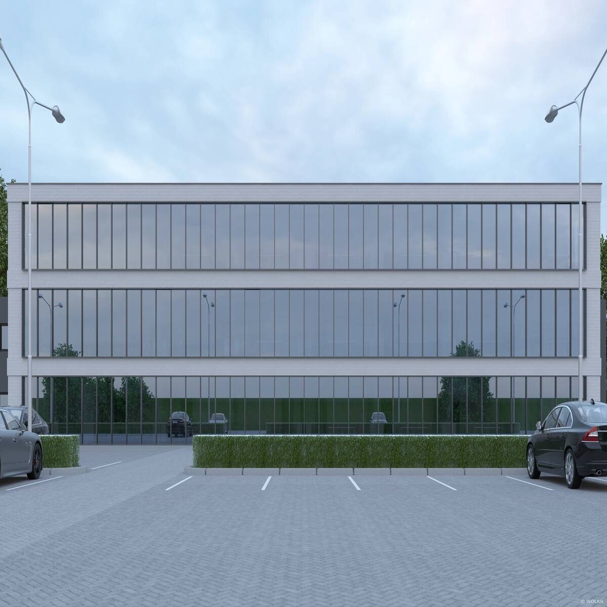 The ISOLAR SOLARLUX® sunbelt crystal glass from Arnold Glas combines excellent heat protection with maximum light transmission and clear transparency for bright, sunlit façades.